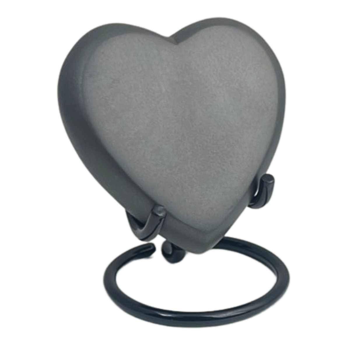 Grey Steel Heart Keepsake