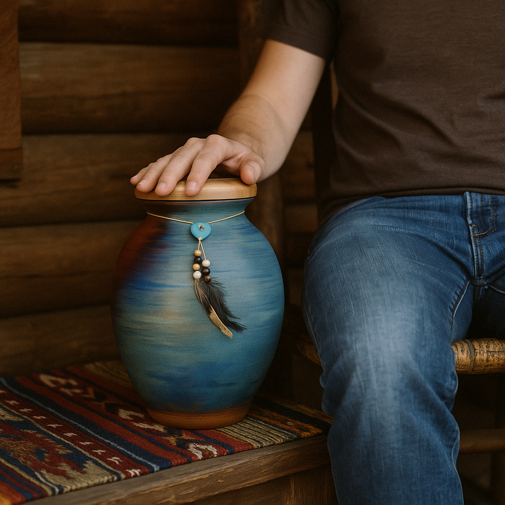 Ancient Spirits Raku Urn