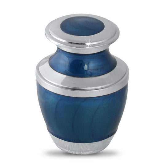 Blue Plain Metal Keepsake